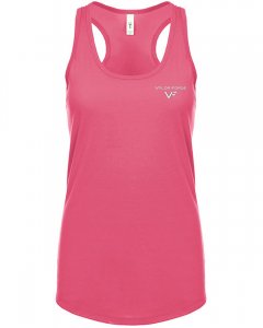 Women's classic, scoop neck racerback tank top with custom graphic.