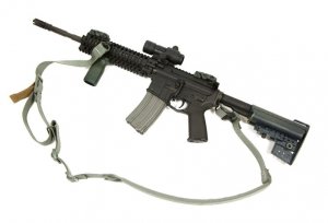 The Vickers 221 Sling allows users to switch from 2-point to 1-point mode instantly.