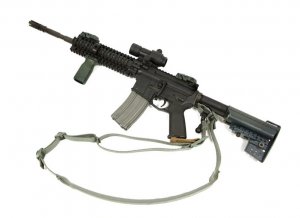 The Vickers 221 Sling allows users to switch from 2-point to 1-point mode instantly.