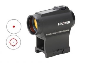Features include Solar Failsafe, Shake Awake, 12 brightness settings, Holosun’s Super LED with up to 50k hours battery life, and Multi-Reticle System.
