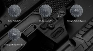 The HE510C-GR is an open reflex optical sight designed for rifle and carbine applications. Features include Holosun’s Green Super LED with up to 50k hours battery life, Multi-Reticle System, Solar Failsafe, and Shake Awake.