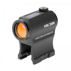 Features include Solar Failsafe, 12 brightness settings, Holosun’s Green Super LED with up to 50k hour battery life, and 2 MOA Dot. 