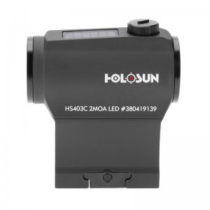Features include Solar Failsafe, 12 brightness settings, Holosun’s Green Super LED with up to 50k hour battery life, and 2 MOA Dot. 