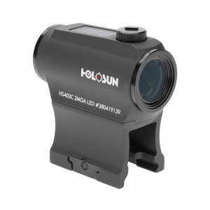Features include Solar Failsafe, 12 brightness settings, Holosun’s Green Super LED with up to 50k hour battery life, and 2 MOA Dot. 