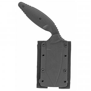 This 7.5" knife with 3.6" blade features a serrated cutting edge to easily cut looped and synthetic materials.