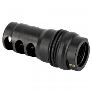 3 Port Muzzle Brake with 5/8x24 thread-pitch featuring Dual Taper Locking System™, compatible with all Rugged rifle and multi-caliber suppressors.