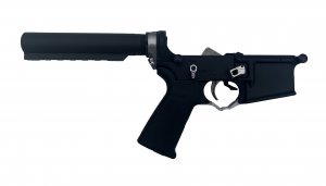 Enhanced VF Engraved PSA PA-15 Stealth Lower - Silver