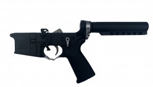 Enhanced VF Engraved PSA PA-15 Stealth Lower - Silver