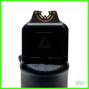 Designed for self defense. Acquire your target quickly with RAW's open window design combined with shape alignment features and highly visible sight markings.