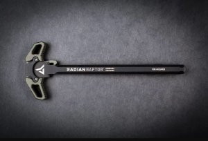 Tactical charging handle for AR15 rifles. From rapid palm “blading” or finger thumb charges of the weapon, the motion is fluid & fast from either strong or support side.