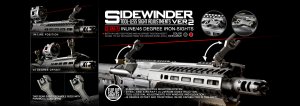 Strike Industries Sidewinder II Canted Flip Up Sights Combo