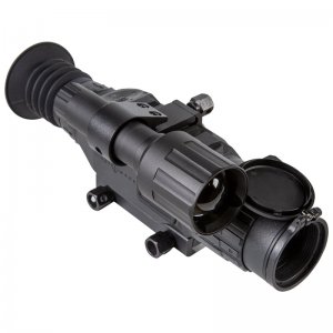 Coupled with its 850nm IR Illuminator, this riflescope employs a 1920x1080 CMOS sensor to detect objects up to 200 yards away at night.