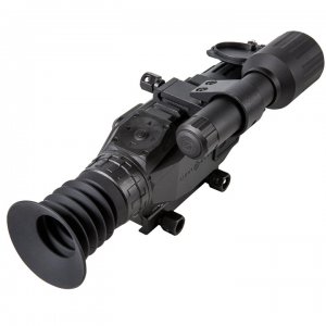Coupled with its 850nm IR Illuminator, this riflescope employs a 1920x1080 CMOS sensor to detect objects up to 200 yards away at night.