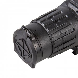 Coupled with its 850nm IR Illuminator, this riflescope employs a 1920x1080 CMOS sensor to detect objects up to 200 yards away at night.