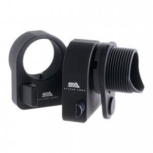 Stock Adapter allows you to fold your stock and significantly reduce the length of your rifle for easy stow and travel.