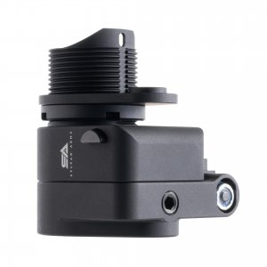 Stock Adapter allows you to fold your stock and significantly reduce the length of your rifle for easy stow and travel.