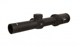Second focal plane (SFP) riflescope with BDC target holds, 30mm tube, matte black color and capped adjusters.