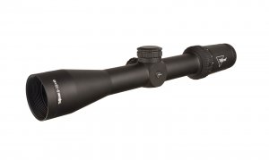 Second focal plane (SFP) riflescope with BDC target holds, 30mm tube, matte black color and capped adjusters.