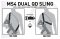 This sling features two heavy-duty push-button QD Sling Swivels along with a custom steel connection ring to allow one to two-point convertibility.