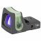 The Dual-Illuminated RMR uses fiber optics and tritium to illuminate the reticle. 